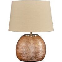 Kristo Ceramic Table Lamp - Copper