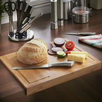 Wooden Chopping Board Counter Edge - Brown