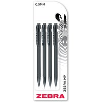 Pack of 4 Zebra MP Mechanical Pencils - Black / Black
