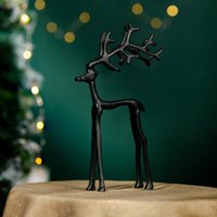 Black Reindeer Decoration - Black