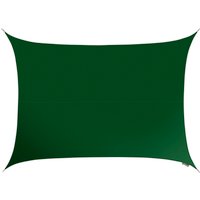 5m x 4m Rectangle Water Resistant Sun Shade Sail - Green