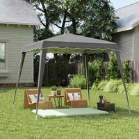 Outsunny 2.4m x 2.4m Pop up Garden Tent - Grey