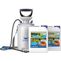 NOPE! CP Flea Killer 2 x 5 Litre and Sprayer - White