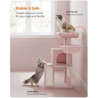 Feandrea Cat Tree with Widened Perch - Pink