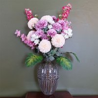 Premium Luxury Glass Vase - Grey / 22cm / 35cm