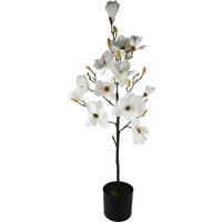 Luxury Flowering Artificial Trees - 110cm White Magnolia / 40cm / 110cm