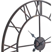 Bronze Skeleton Wall Clock Bronze - Bronze
