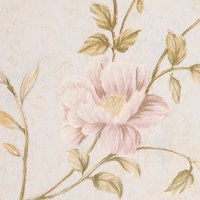 Vintage Non-Pasted Non-Woven 3D Embossed Floral Wallpaper Roll - Light Beige