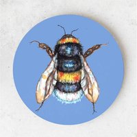 Bumble Bee Coasters - Blue