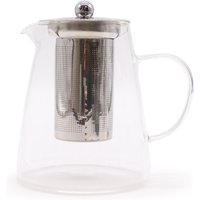 Glass Infuser Teapot Flask Clear, Stovetop Safe - Clear