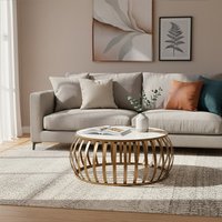 Vizzini Round Coffee Table - Gold