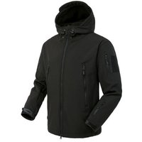 Men's Waterproof Fleece Jacket - Black / 3XL / Elastane, Polyester