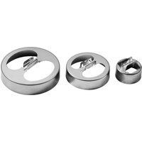 Set Of Three Bygone Cookie Cutters - Silver