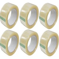 Packing Parcel Tape 6 Rolls - Clear