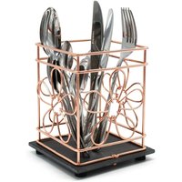 Utensil Holder Slate Base - Copper