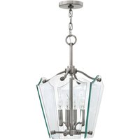 Wingate 4 Light Small Ceiling Pendant Polished Antique Nickel, E14 - Polished Antique Nickel