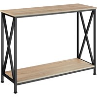 Side Table Tacoma - Industrial Wood Light, Oak Sonoma
