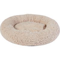 Natural Plush Donut Bed - Cream / 53x53x13cm