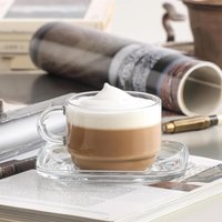 Cozy Glass Espresso Saucers - 12.5cm - Pack of 12 - Clear