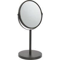 Harbour Housewares Pedestal Mirror - 18.5cm x 34.5cm - Black - Black