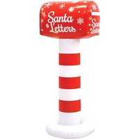 105cm Outdoor Red and White Christmas MailBox Inflatable Decoration - Red