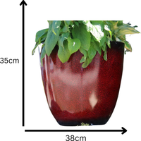 Egg Planter 30cm - Cherry Red