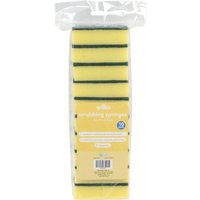 Pack of 10 Scrubbing Sponges - Yellow