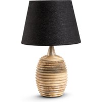 Natural Wooden Table Lamp - Brown