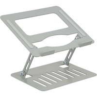 Foldable Adjustable Aluminium Alloy Laptop Stand - Silver