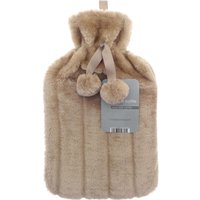 Luxurious Faux Fur Hot Water Bottle - Brown