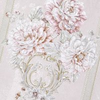 Non-Pasted 3D Embossed Non-Woven Floral Wallpaper Roll - Dusty Rose