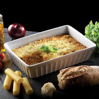 KitchenCraft World of Flavours Italian Medium Lasagne Baking Dish - White
