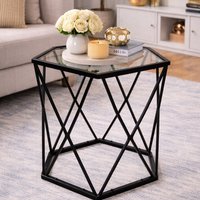 Contemporary Small Side Table - Black