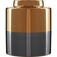Kuta Natural Cane and Glass Small Vase - Glaze 10%,Ceramic 90%