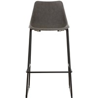 Dalston Ash Bar Chair With Angled Legs - Black
