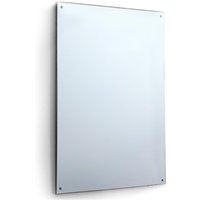 MirrorOutlet Home Gym Circuitt 4mm Sheet Mirror Glass 4 Holes 183 x 122 CM - Silver