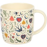 Cream Midnight Bloom Print Mug - Multicolour