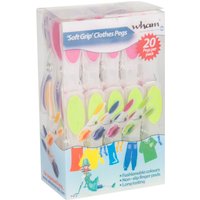 Pack of 20 Soft Rubber Grip Pegs