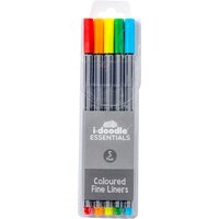 idoodle Essentials, Pack of Five Fine Liners Mixed Colours idoodle Essentials, Pack of Five Fine Liners Mixed Colours