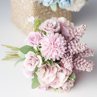 Silk Artificial Flowers for Home Decoration - Light Purple