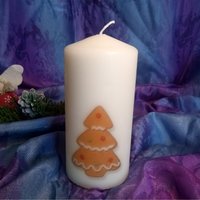Christmas Candle Gingerbread - White / 6