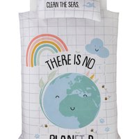 PH Planet-B Polycotton Reversible Duvet Set with Pillowcase - Multi / Double