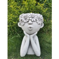 Flower Girl Planter - Stone