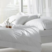 Bellissimo 400 TC Cotton Duvet Set - White / 1 Duvet Cover, 1 Oxford Pillowcase / Single