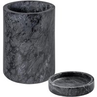 Argon Tableware 2 Piece Marble Wine Bottle Coaster Cooler Set - Black - Multi