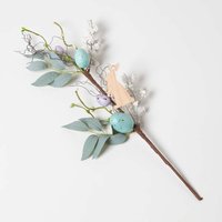 Homescapes Easter Egg and Bunny Artificial Stem - Blue