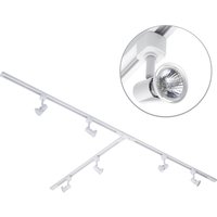 3m T Shape Track Light Kit with Harlem Spotlight Heads and LED Bulbs - White