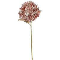 Metallic Hydrangea Stem 66cm - Rose Gold