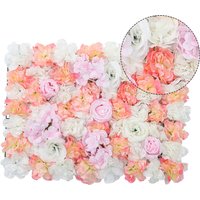 Artificial Flowers Rose Wall Panel Backdrop Decor - Multicolor