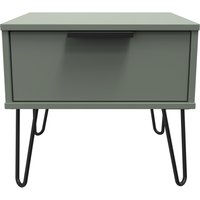 Hong Kong C Ready Assembled 1 Drawer Side Table - Reed Green
